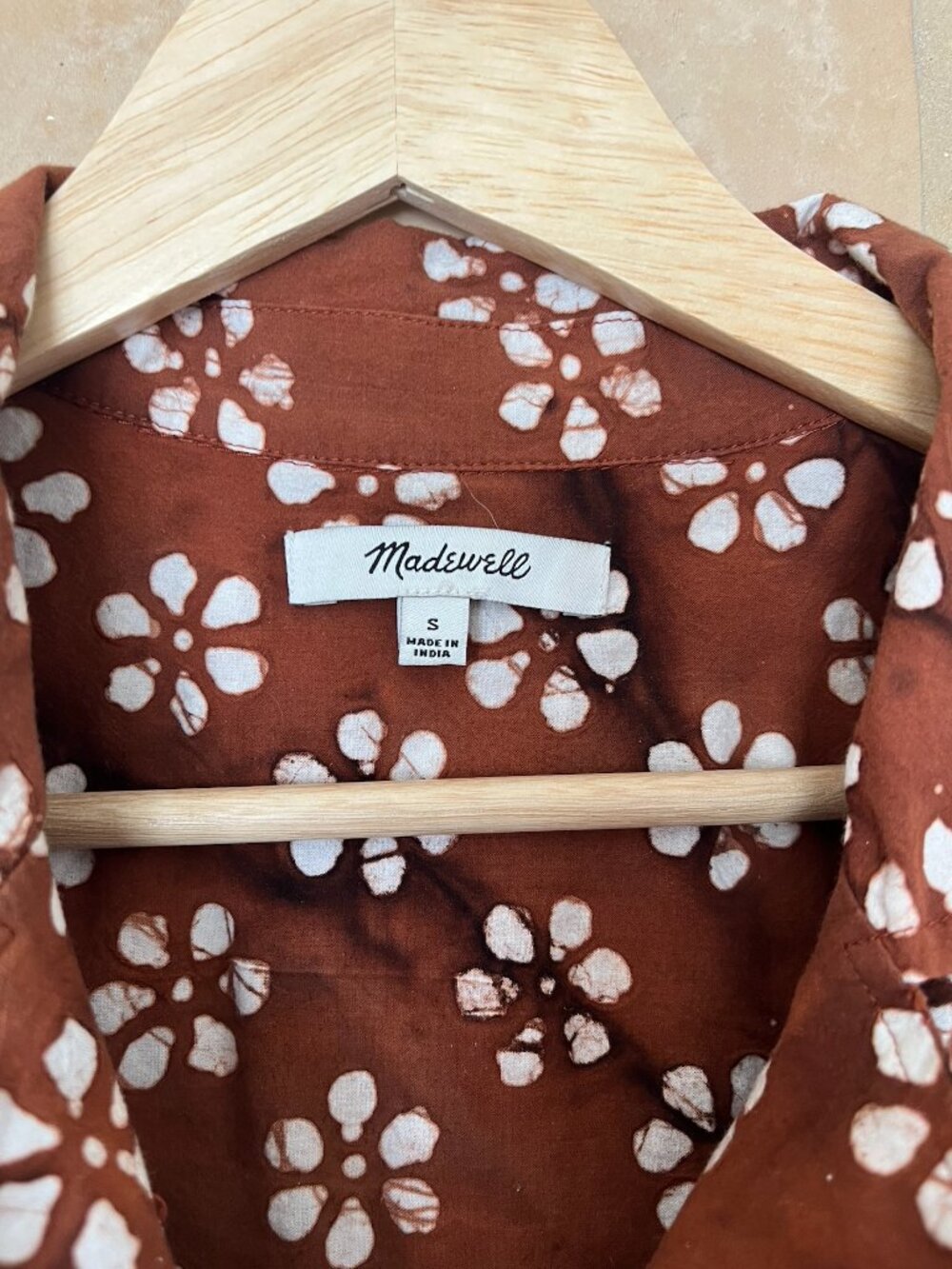Madewell Block-Print "Floral Camp Shirt" - Picture 3 of 7